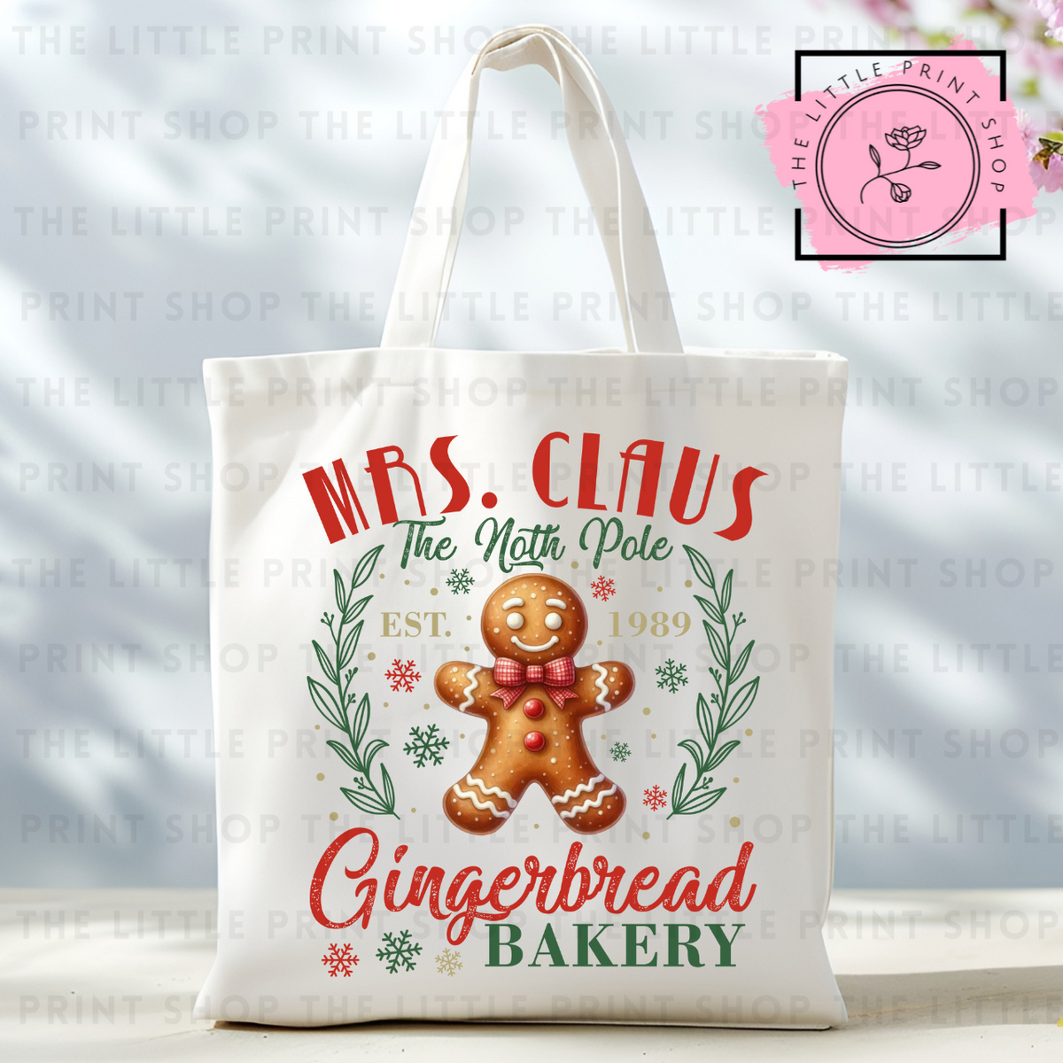 Mrs Claus - Tote Bag DTF Transfer