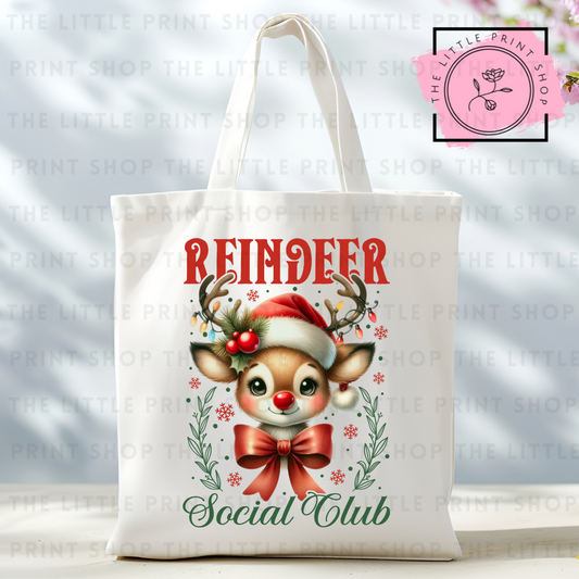 Reindeer - Tote Bag DTF Transfer