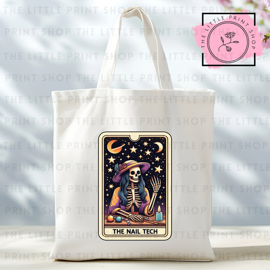 Nail Tech - Tote Bag DTF Transfer