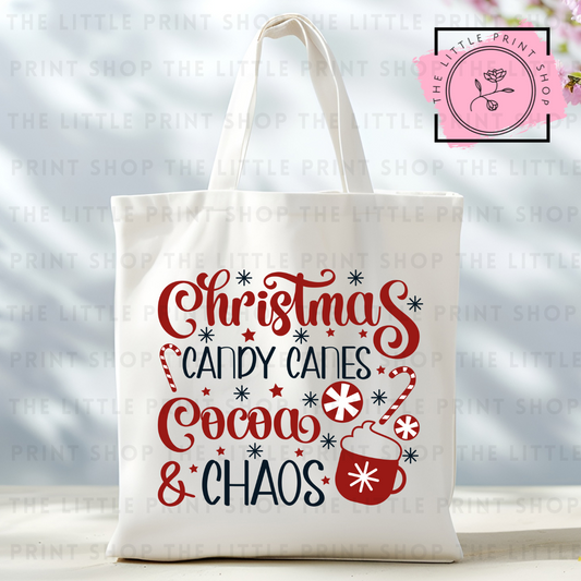 Christmas Chaos - Tote Bag DTF Transfer