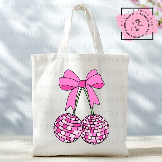 Disco Cherries - Tote Bag DTF Transfer