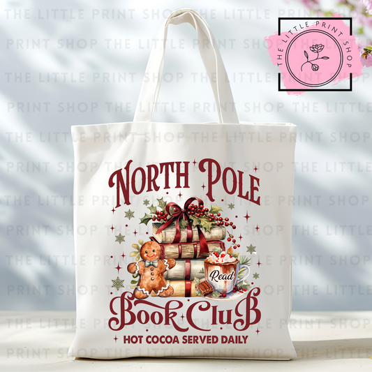 North Pole - Tote Bag DTF Transfer