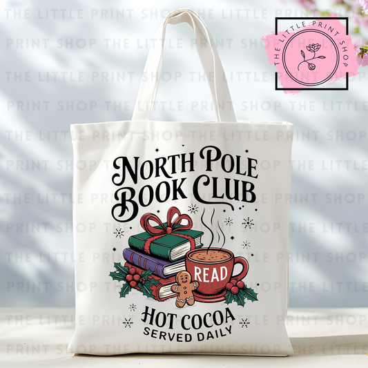 North Pole - Tote Bag DTF Transfer