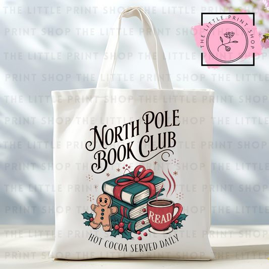 North Pole - Tote Bag DTF Transfer