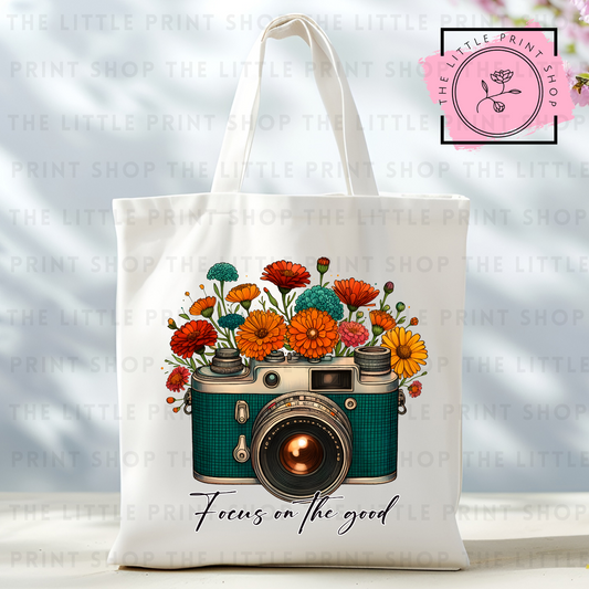Focus On The Good - Tote Bag DTF Transfer