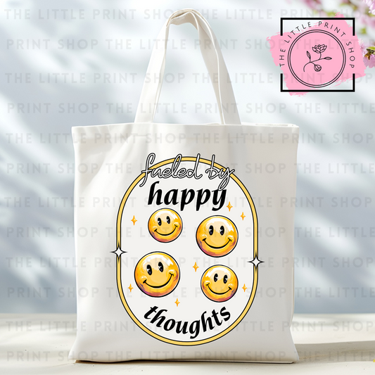 Happy Thoughts - Tote Bag DTF Transfer