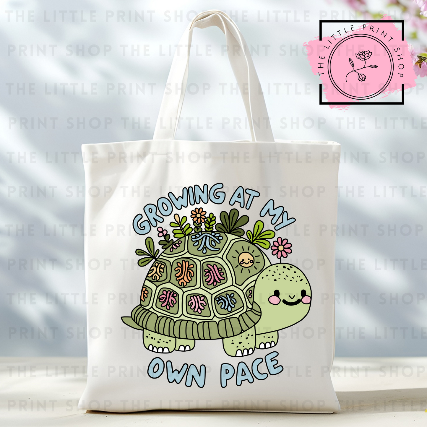 Growing At Own Pace - Tote Bag DTF Transfer
