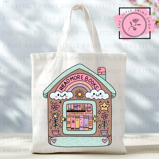 Read More Books - Tote Bag DTF Transfer