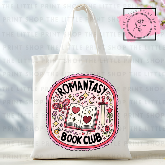 Romantasy Book Club - Tote Bag DTF Transfer