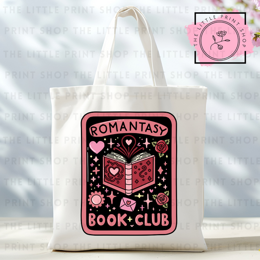 Romantasy Book Club - Tote Bag DTF Transfer