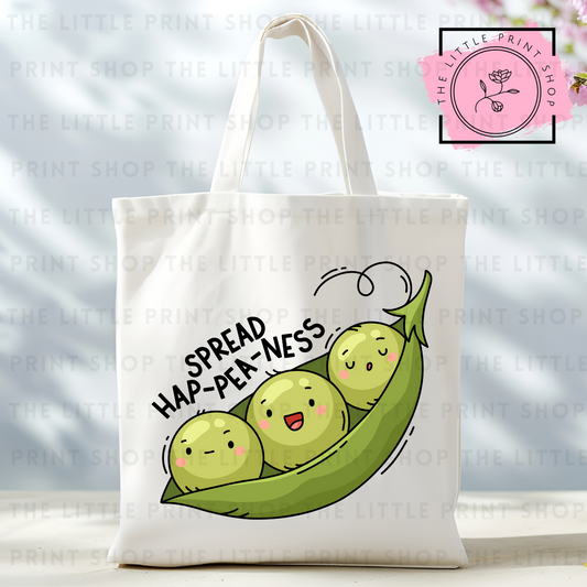 Spread Happiness - Tote Bag DTF Transfer