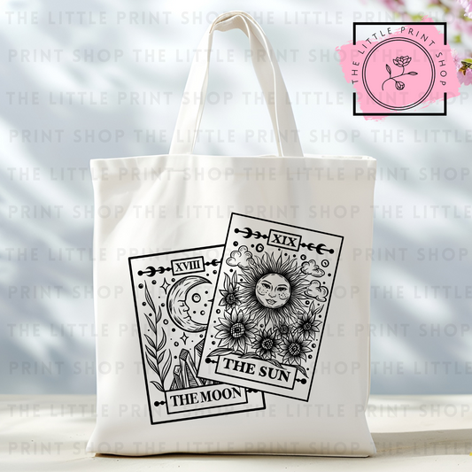 The Moon & The Sun - Tote Bag DTF Transfer