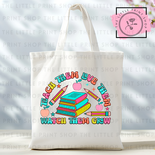Watch Them Grow - Tote Bag DTF Transfer