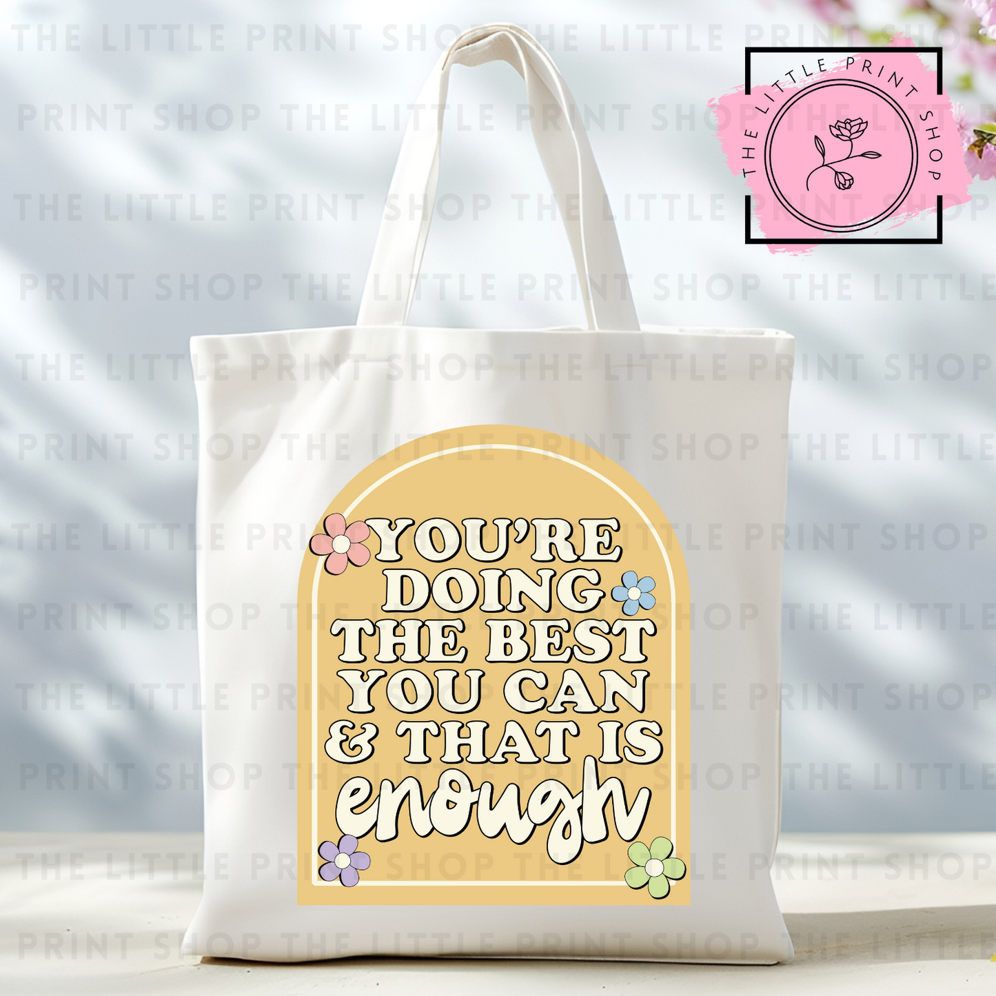 Enough - Tote Bag DTF Transfer