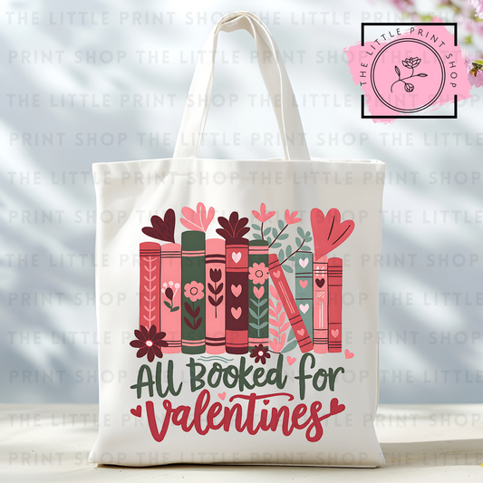 Booked For Valentines - Tote Bag DTF Transfer