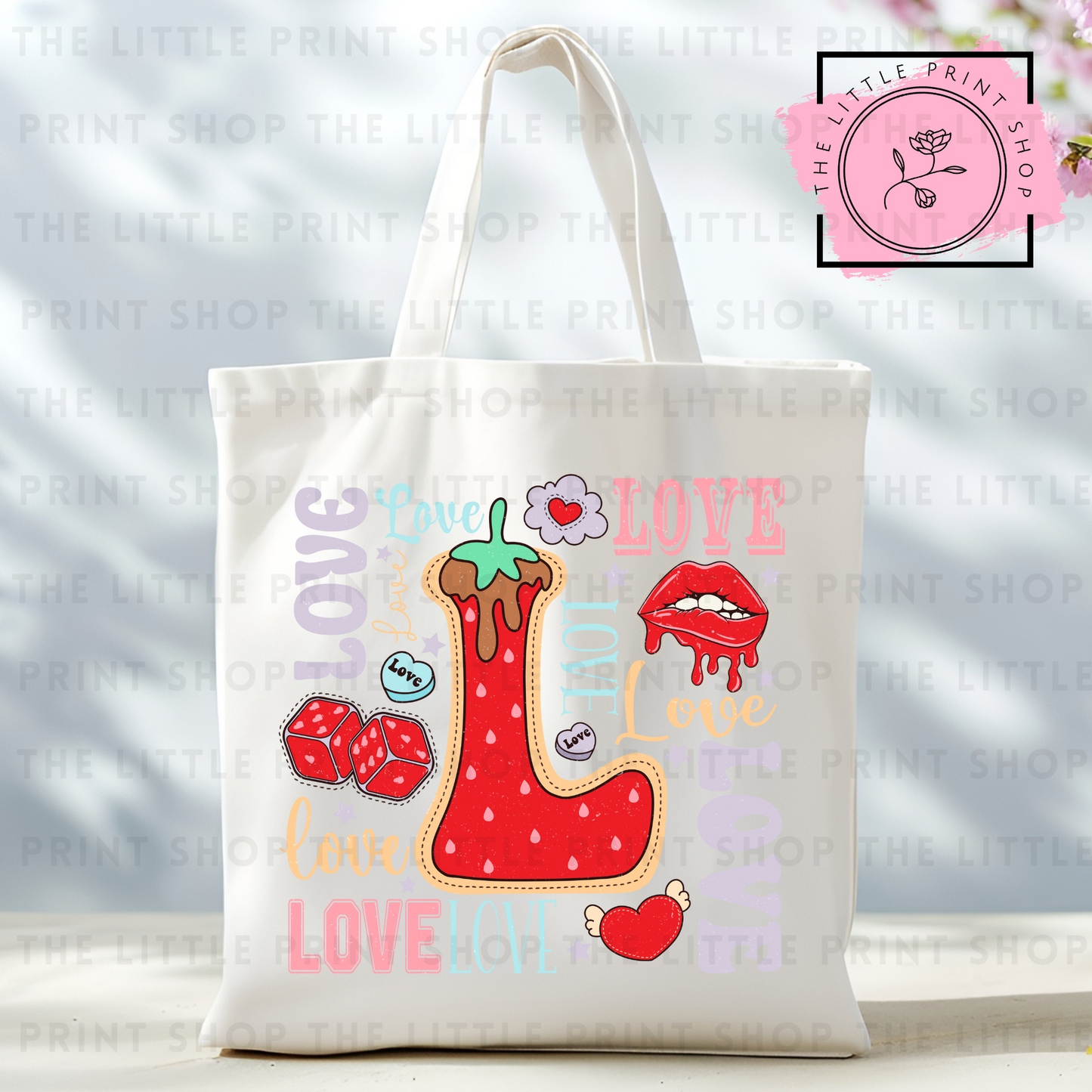 LOVE - Tote Bag DTF Transfer