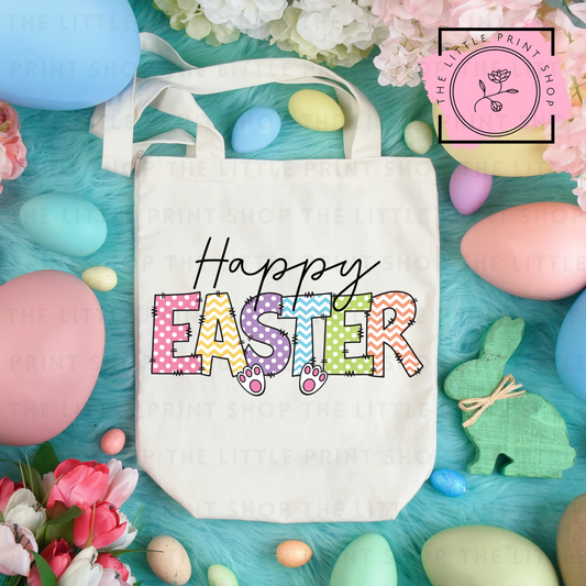 Happy Easter - Tote Bag DTF Transfer