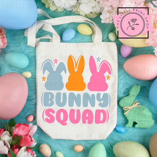 Bunny Squad - Tote Bag DTF Transfer