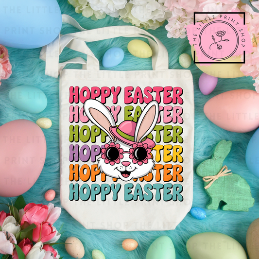 Hoppy Easter - Tote Bag DTF Transfer