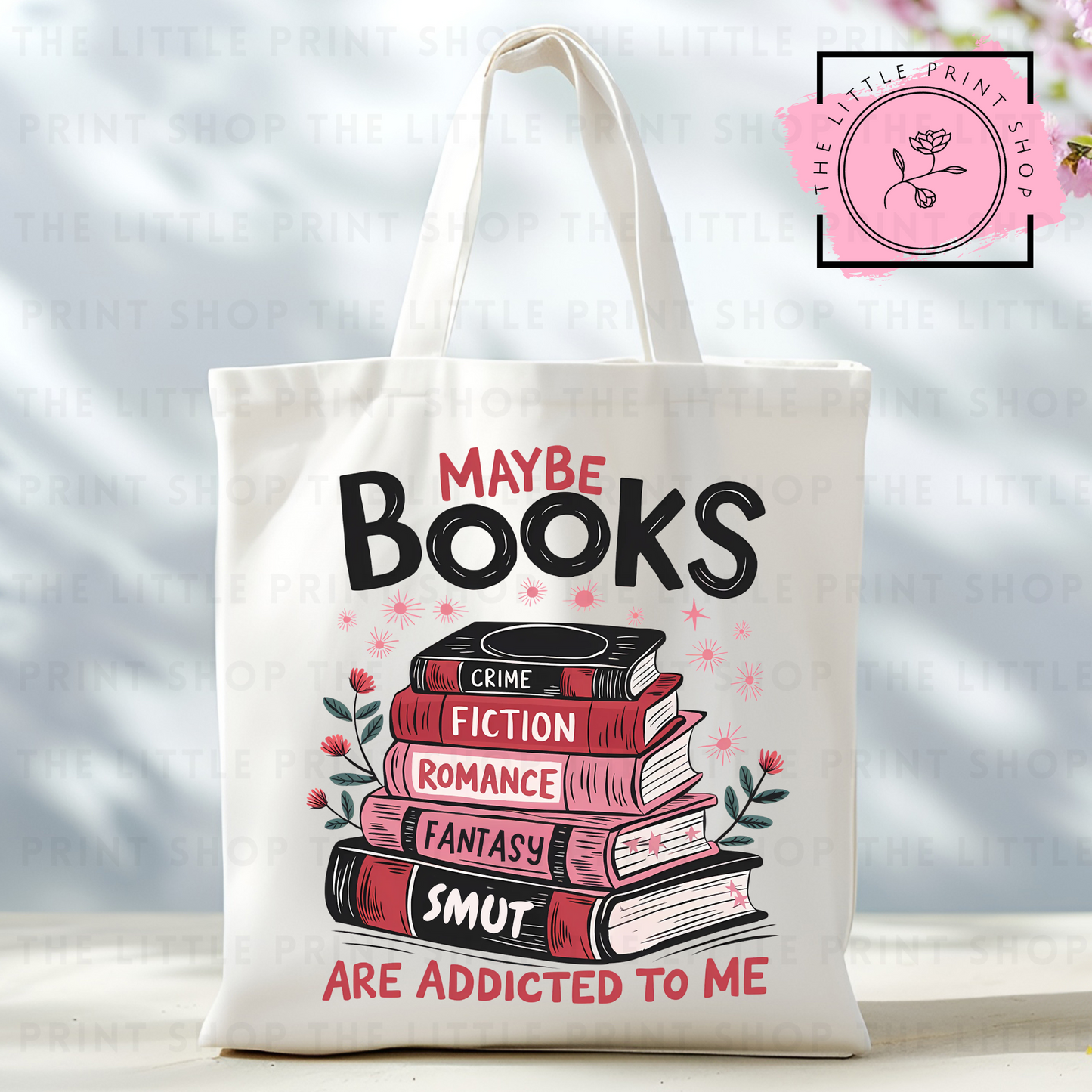Books - Tote Bag DTF Transfer