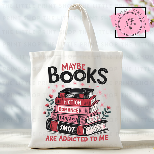 Books - Tote Bag DTF Transfer