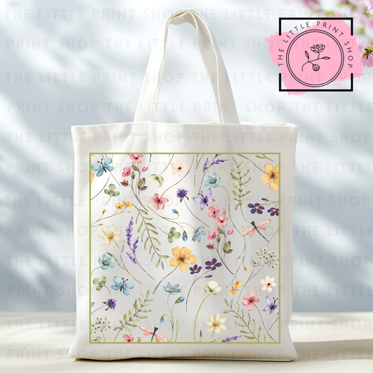 Flowers - Tote Bag DTF Transfer