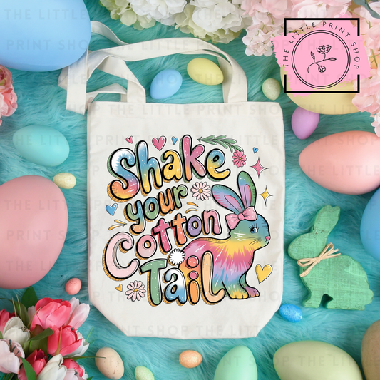 Shake Your Cotton Tail - Tote Bag DTF Transfer