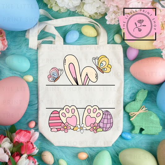 Pink Bunny Ears - Tote Bag DTF Transfer
