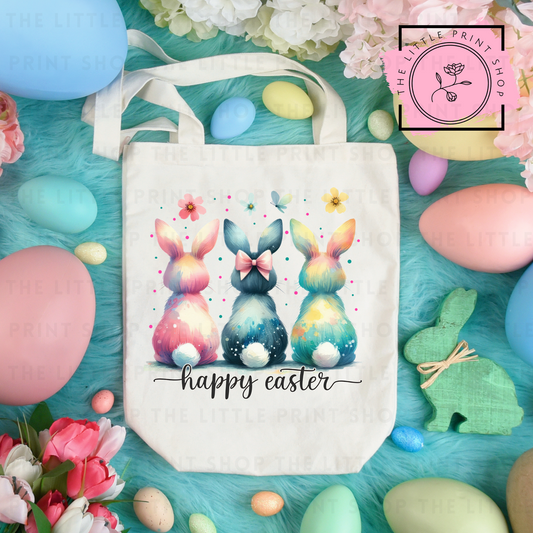 Happy Easter - Tote Bag DTF Transfer