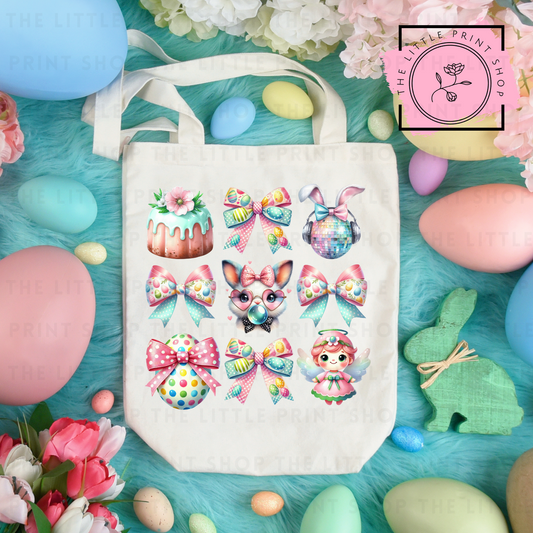 Bunny Bows - Tote Bag DTF Transfer