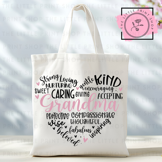 Grandma - Tote Bag DTF Transfer
