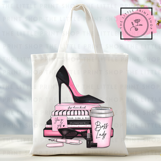 Boss Lady - Tote Bag DTF Transfer