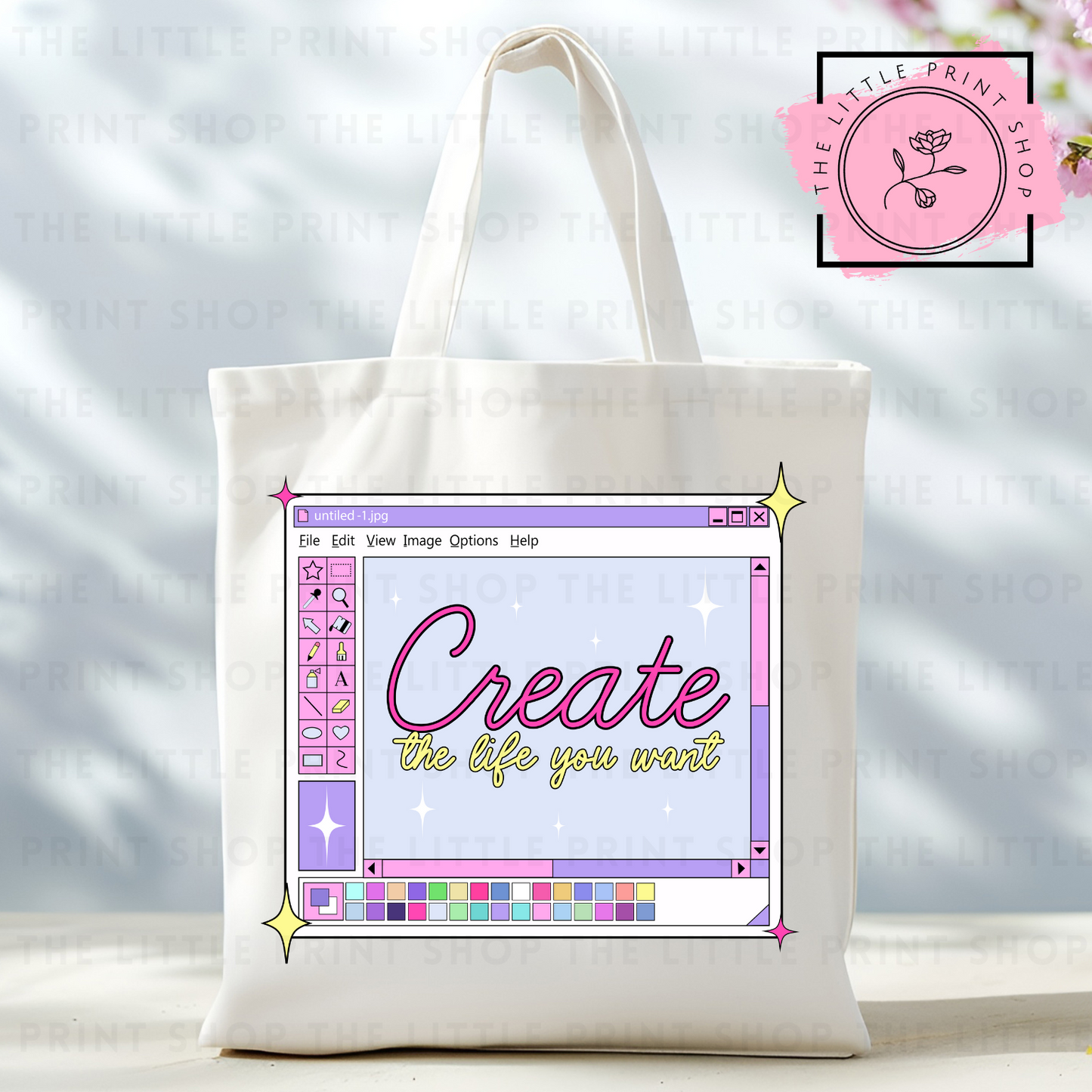 Create - Tote Bag DTF Transfer