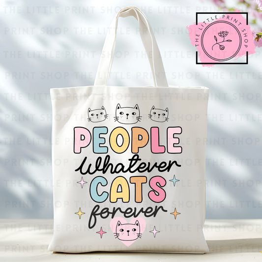 Cats Forever - Tote Bag DTF Transfer