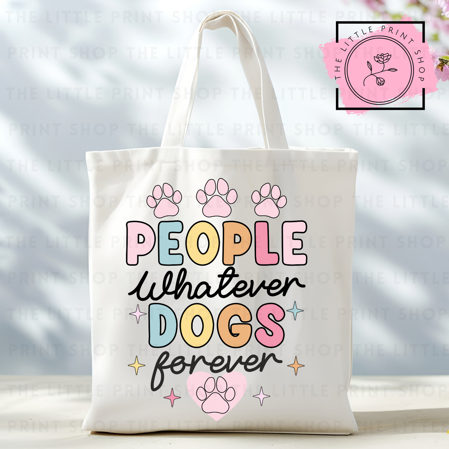 Dogs Forever - Tote Bag DTF Transfer