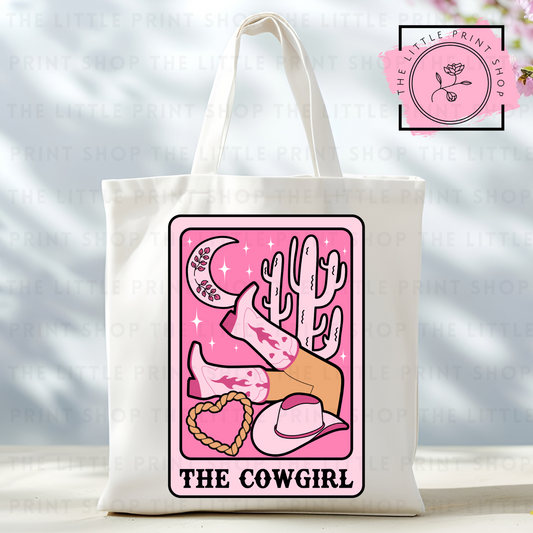 The Cowgirl - Tote Bag DTF Transfer