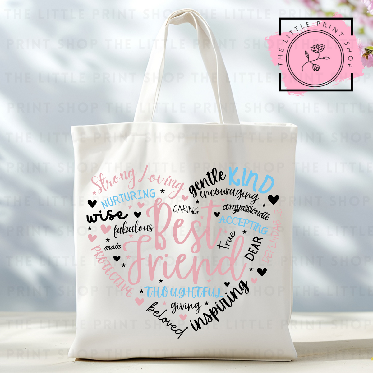 Best Friend - Tote Bag DTF Transfer