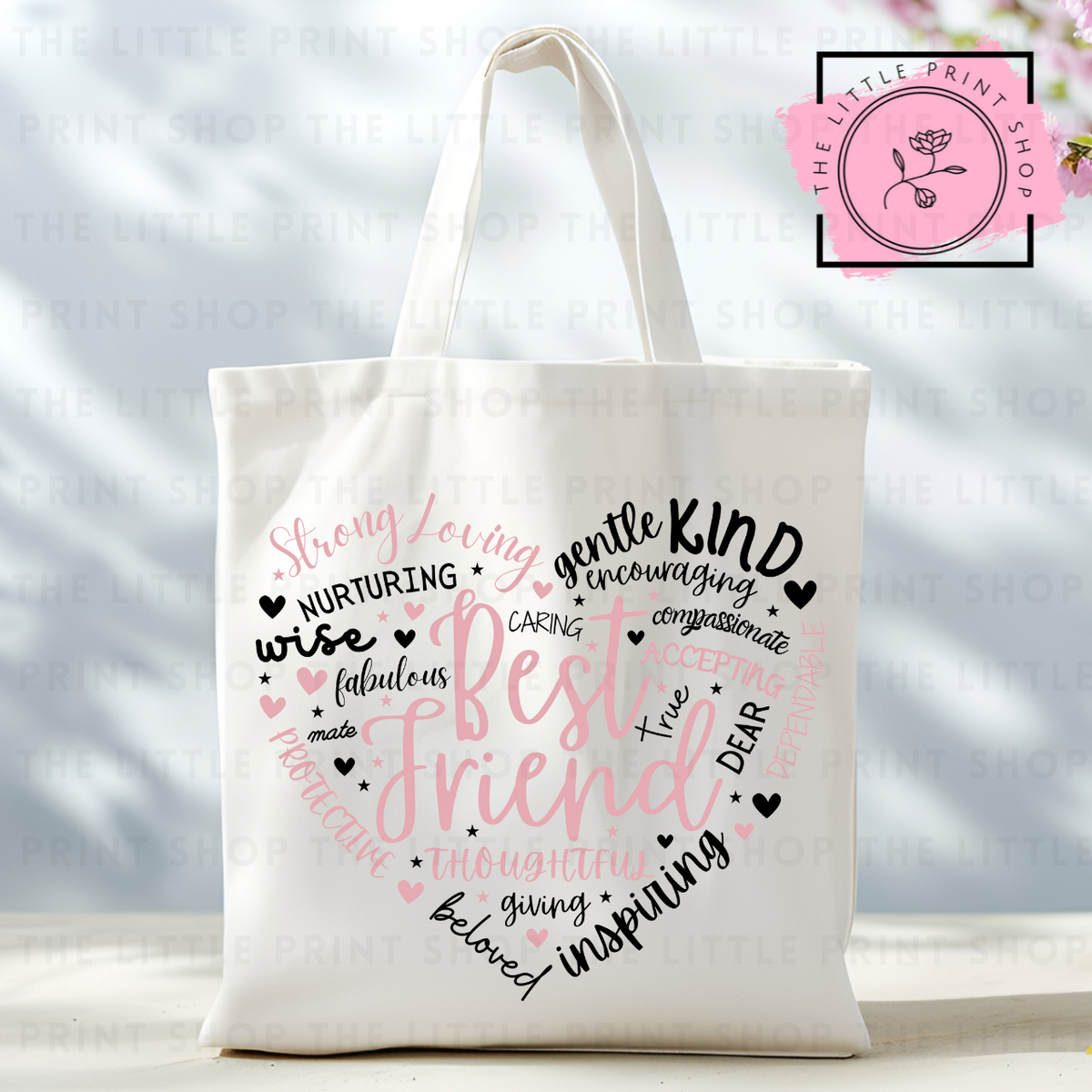 Best Friend - Tote Bag DTF Transfer