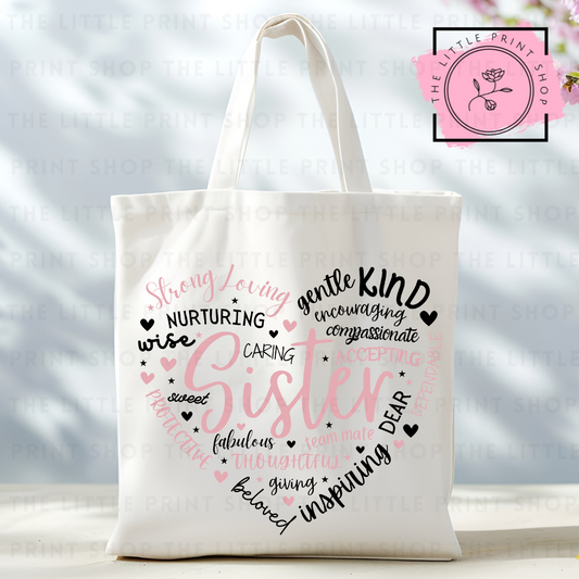 Sister - Tote Bag DTF Transfer