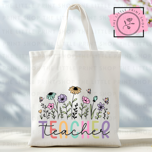 Teacher - Tote Bag DTF Transfer