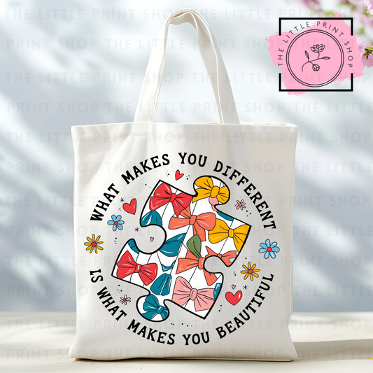 Different - Tote Bag DTF Transfer