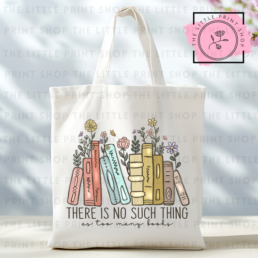 Books - Tote Bag DTF Transfer