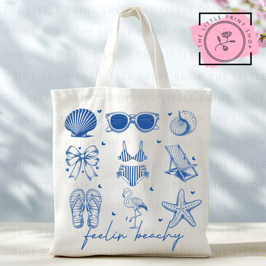Feelin Beachy - Tote Bag DTF Transfer