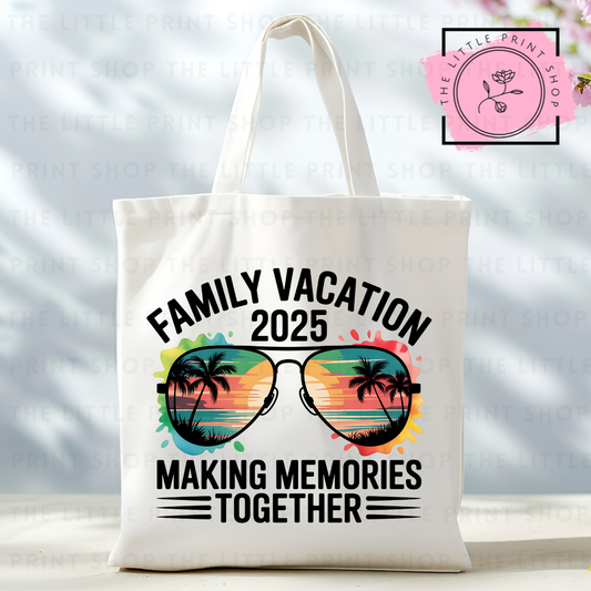 Family Vacation - Tote Bag DTF Transfer