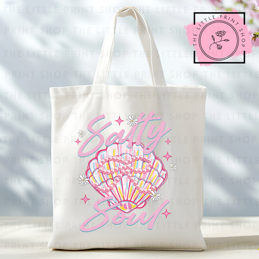 Salty Soul - Tote Bag DTF Transfer