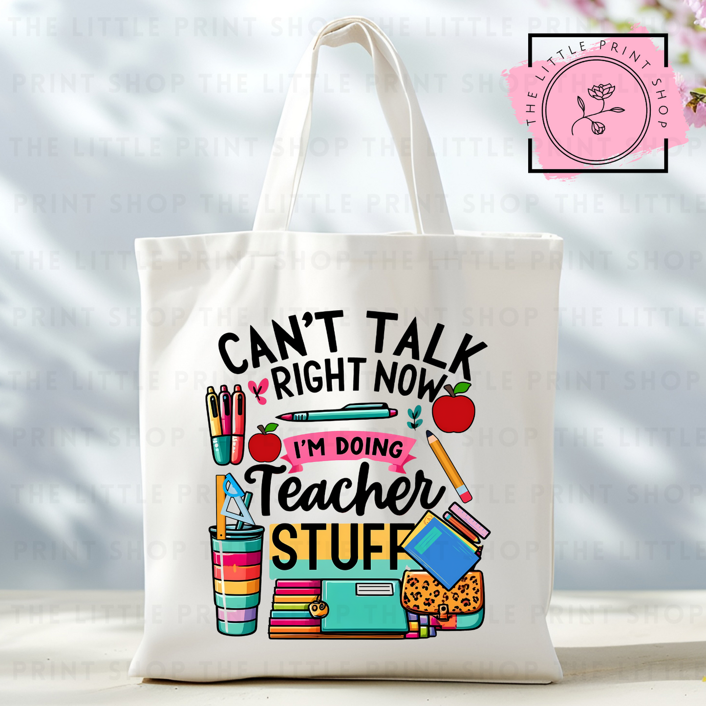 Teacher Stuff - Tote Bag DTF Transfer