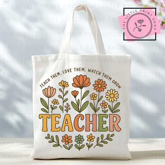 Teacher - Tote Bag DTF Transfer