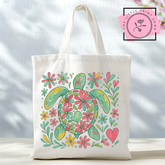 Turtle - Tote Bag DTF Transfer