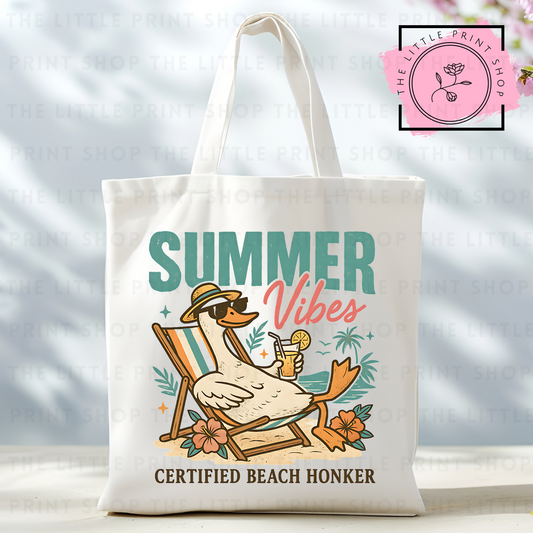 Summer Vibes - Tote Bag DTF Transfer