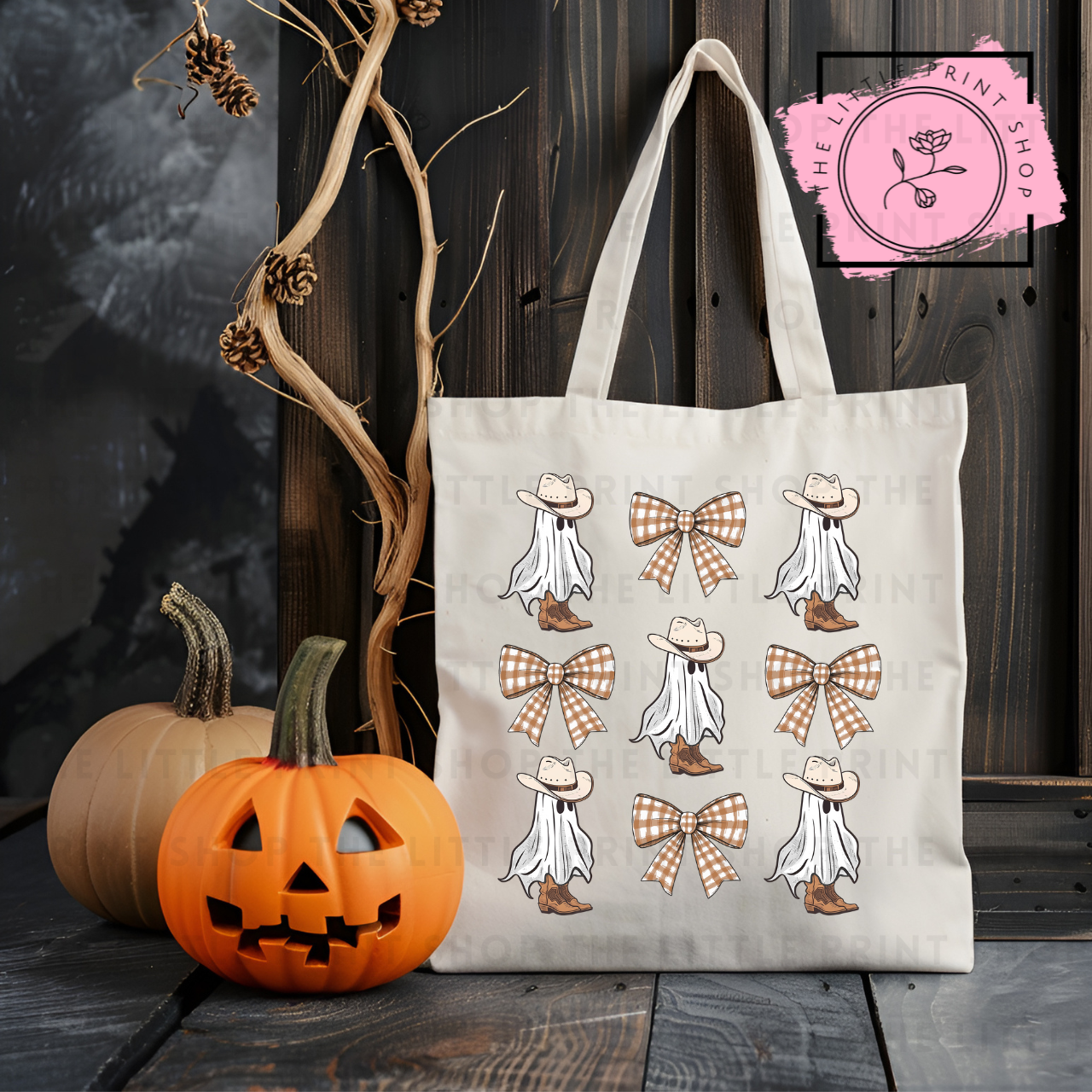 Cowboy Ghosts - Tote Bag DTF Transfer